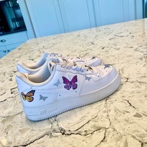 White Nike Air Forces